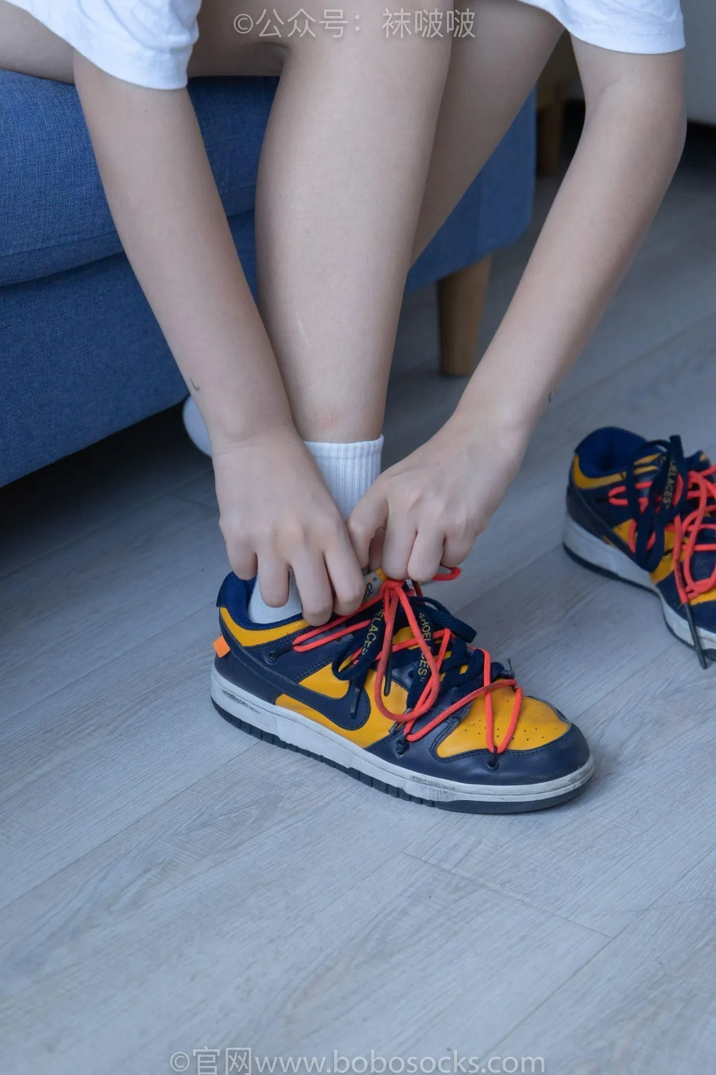 [BoBoSocks袜啵啵]NO.009 果冻-耐克板鞋、白棉袜、裸足 [130P]插图6